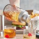 Acopa 15 oz. 3-Piece Glass Mason Jar Cocktail Shaker Acopa 15 oz. 3-Piece Glass Mason Jar Cocktail Shaker