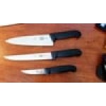 Victorinox 5.1053.3-X3 3 Piece Fibrox Handle Chef Knife Set