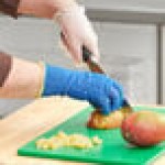 Ansell HyFlex® 72-400 Blue Medium-Duty Knitted Gloves with Fiberglass and HPPE Liner - Large - 12/Pack