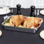 Vollrath 49433 Miramar® Display 4.6 Qt. Tri-Ply Stainless Steel Roasting Pan - 14 11/16