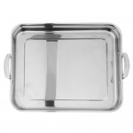 Vollrath 49433 Miramar® Display 4.6 Qt. Tri-Ply Stainless Steel Roasting Pan - 14 11/16