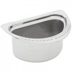 Vollrath 49433 Miramar® Display 4.6 Qt. Tri-Ply Stainless Steel Roasting Pan - 14 11/16