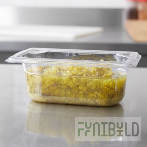 Vollrath 8092410 Super Pan® 1/9 Size Clear Polycarbonate Food Pan - 2 1/2