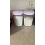 OXO Good Grips 3.3 Qt. Clear Round SAN Plastic Food Storage Container with White POP Lid OXO Good Grips 3.3 Qt. Clear Round SAN Plastic Food Storage Container with White POP Lid