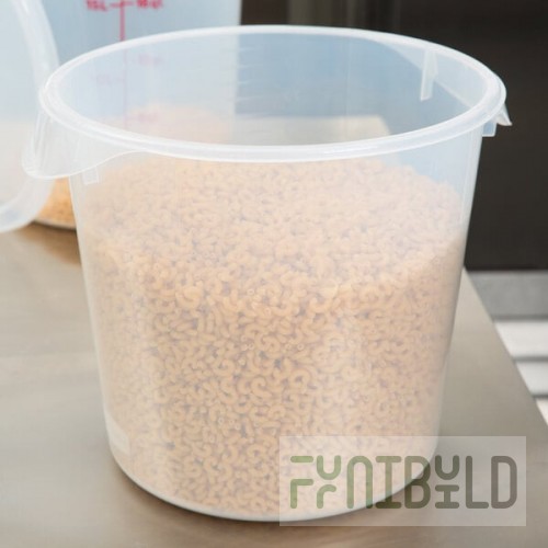 Rubbermaid® 18 Qt. Translucent Round Polypropylene Food Storage Container