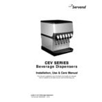 Servend 2706458 CEV-30 6 Valve Sanitary Lever Countertop Beverage Dispenser - 120V