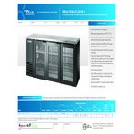 True TBB24-72-3G-Z1-SFT-B-1 72 1/8