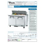 True TSSU-48-12-HC 48 3/8 True TSSU-48-12-HC 48 3/8