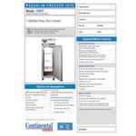 Continental Refrigerator 1FNSAPT 26 Continental Refrigerator 1FNSAPT 26