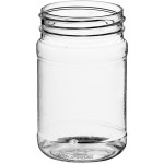 6 oz. Clear Round PET Jar with Label Panel