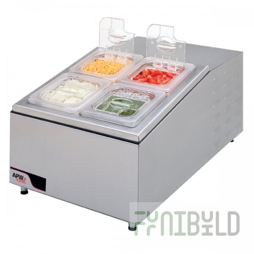 APW Wyott 3O-21876000 Compartment Refrigerated Topping Rail - 120V