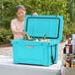 CaterGator CG45BL Sky Blue 45 Qt. Rotomolded Outdoor Cooler / Ice Chest