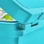 CaterGator CG45BL Sky Blue 45 Qt. Rotomolded Outdoor Cooler / Ice Chest