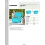 CaterGator CG45BL Sky Blue 45 Qt. Rotomolded Outdoor Cooler / Ice Chest