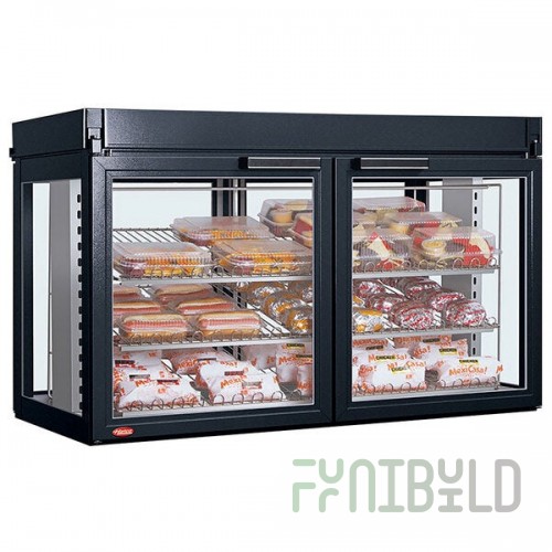 Hatco LFST-48-1X Flav-R-Savor Two Door Large Capacity Merchandising Cabinet - 120/208V, 2150W