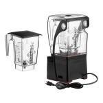 Blendtec S885XC2901-B1GB1D Stealth X 3.8 hp Blender with Sound Enclosure and (2) 90 oz. WildSide+ Jars - 120V