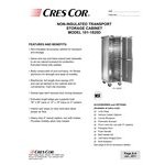 Cres Cor 101-1820D Aluminum 20 Pan End Load Enclosed Non-Insulated Bun / Sheet Pan Rack - Assembled