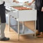 Avantco STE-3S Three Pan Open Well Electric Steam Table with Undershelf - 120V, 1500W