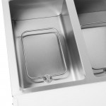 Avantco STE-3S Three Pan Open Well Electric Steam Table with Undershelf - 120V, 1500W