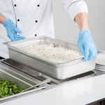 Avantco STE-3S Three Pan Open Well Electric Steam Table with Undershelf - 120V, 1500W
