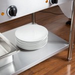 Avantco STE-3S Three Pan Open Well Electric Steam Table with Undershelf - 120V, 1500W