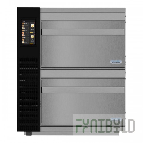 TurboChef Plexor M2 Electric Countertop Impingement Ventless Double Oven with One Touch Controls and Dual 30 Amp Plugs - 208/240V, 1 Phase