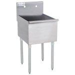 Advance Tabco 4-1-18 One Compartment Stainless Steel Commercial Sink - 18 Advance Tabco 4-1-18 One Compartment Stainless Steel Commercial Sink - 18