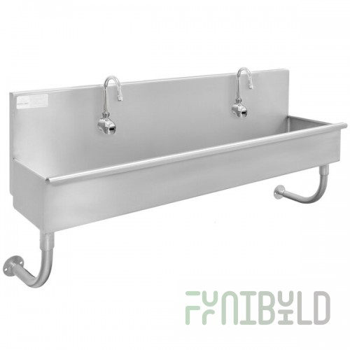 Advance Tabco 19-18-40EFADA 16-Gauge ADA Multi-Station Hand Sink with 5