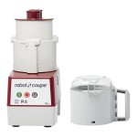 Robot Coupe R2N Combination Food Processor with 3 Qt. / 3 Liter Gray Bowl, Continuous Feed & 2 Discs - 1 hp