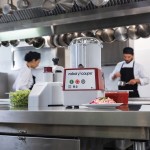 Robot Coupe R2N Combination Food Processor with 3 Qt. / 3 Liter Gray Bowl, Continuous Feed & 2 Discs - 1 hp