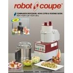 Robot Coupe R2N Combination Food Processor with 3 Qt. / 3 Liter Gray Bowl, Continuous Feed & 2 Discs - 1 hp