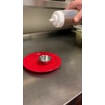 Choice 1.5 oz. Smooth Stainless Steel Round Sauce Cup - 12/Pack