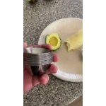 Choice 1.5 oz. Smooth Stainless Steel Round Sauce Cup - 12/Pack