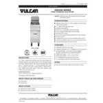 Vulcan 2GR45MF-2 Liquid Propane 90-100 lb. 2 Unit Floor Fryer System with Millivolt Controls and KleenScreen Filtration - 240,000 BTU
