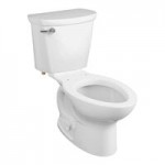 American Standard Cadet PRO 215DB004.020 White Vitreous China Floor-Mount Standard Height Toilet with Round High-Efficiency Bowl - 1.6 GPF