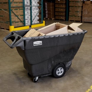 Rubbermaid® FG101300BLA Black 0.75 Cubic Yard Tilt Truck / Trash Cart (1000 lb.) Rubbermaid® FG101300BLA Black 0.75 Cubic Yard Tilt Truck / Trash Cart (1000 lb.)