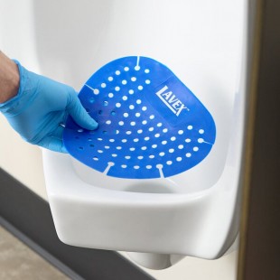 Lavex Tutti Frutti Scent Vinyl Deodorizing Urinal Screen - 12/Case Lavex Tutti Frutti Scent Vinyl Deodorizing Urinal Screen - 12/Case