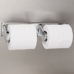 San Jamar R260XC Locking Double Roll Toilet Tissue Dispenser - Chrome San Jamar R260XC Locking Double Roll Toilet Tissue Dispenser - Chrome