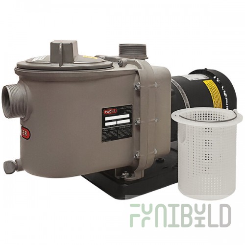 Pacer Pumps G Series GNOK11/2/2BL-C.75C Self-Priming Centrifugal Pump with Strain Basket - 70 GPM