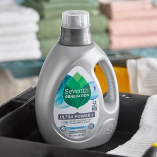 Seventh Generation Power+ 10732913450715 87.5 oz. Free & Clear Liquid Laundry Detergent - 4/Case Seventh Generation Power+ 10732913450715 87.5 oz. Free & Clear Liquid Laundry Detergent - 4/Case