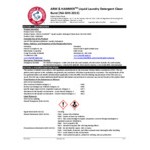 Arm & Hammer® 1 oz. Clean Burst Liquid Laundry Detergent - 50/Case Arm & Hammer® 1 oz. Clean Burst Liquid Laundry Detergent - 50/Case