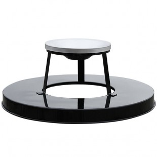 Witt Industries M3601-ATL-BK Black Steel Ash Top Lid for Oakley Series 36 Gallon Decorative Trash Can Witt Industries M3601-ATL-BK Black Steel Ash Top Lid for Oakley Series 36 Gallon Decorative Trash Can
