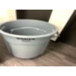 Rubbermaid® 690FG44TCBKK BRUTE 44 Gallon Black Executive Round Trash Can with Lid and Dolly Kit