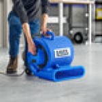 Lavex 3-Speed Compact Air Mover with Telescoping Handle, Wheels, and GFCI Power Outlets - 3/4 hp, 1,400 CFM Lavex 3-Speed Compact Air Mover with Telescoping Handle, Wheels, and GFCI Power Outlets - 3/4 hp, 1,400 CFM