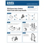 Lavex 440 lb. Aluminum Stair Climber Hand Truck with 