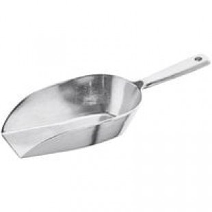 Choice One Piece Flat Bottom Aluminum Scoop - 16 oz. Choice One Piece Flat Bottom Aluminum Scoop - 16 oz.