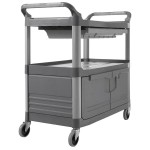 Rubbermaid® FG409400GRAY Xtra Gray 300 lb. Instrument Cart with Lockable Doors and Sliding Drawers Rubbermaid® FG409400GRAY Xtra Gray 300 lb. Instrument Cart with Lockable Doors and Sliding Drawers