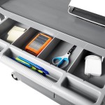Rubbermaid® FG409400GRAY Xtra Gray 300 lb. Instrument Cart with Lockable Doors and Sliding Drawers Rubbermaid® FG409400GRAY Xtra Gray 300 lb. Instrument Cart with Lockable Doors and Sliding Drawers
