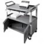 Rubbermaid® FG409400GRAY Xtra Gray 300 lb. Instrument Cart with Lockable Doors and Sliding Drawers Rubbermaid® FG409400GRAY Xtra Gray 300 lb. Instrument Cart with Lockable Doors and Sliding Drawers