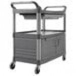 Rubbermaid® FG409400GRAY Xtra Gray 300 lb. Instrument Cart with Lockable Doors and Sliding Drawers Rubbermaid® FG409400GRAY Xtra Gray 300 lb. Instrument Cart with Lockable Doors and Sliding Drawers